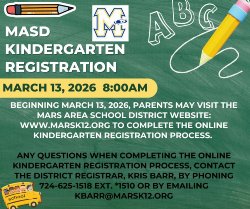 a green and yellow flyer with kindergarten registration information